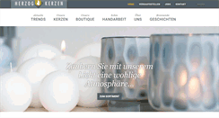 Desktop Screenshot of herzogkerzen.ch